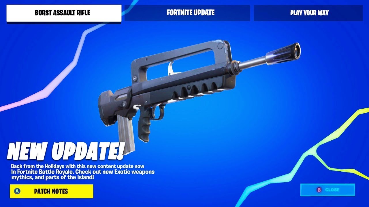 🔴*NEW* BURST ASSAULT RIFLE / SHOCKWAVE HAMMER & MORE!!! - YouTube