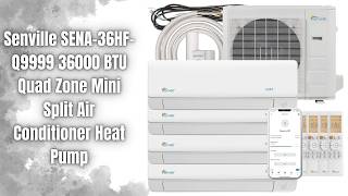 Senville SENA-36HF-Q9999 36000 BTU Mini Split Review | Powerful 4 Zone Mini Split System!