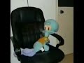 Squidward sitting on a chair meme