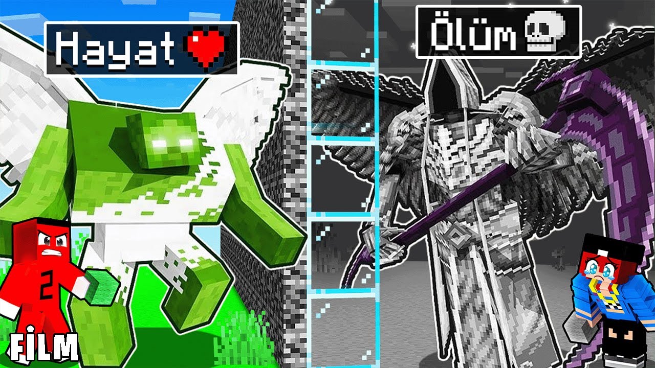 YAŞAM vs ÖLÜM MOB SAVAŞI YAPTIK !! - Minecraft