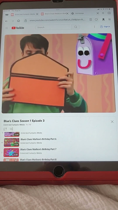 Blue's Clues - Steve's friends wish Mailbox a happy birthday