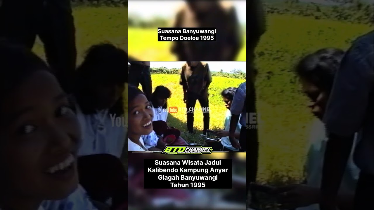 Suasana Wisata Jadul Air Terjun Kalibendo Glagah  Banyuwangi Tahun 1995