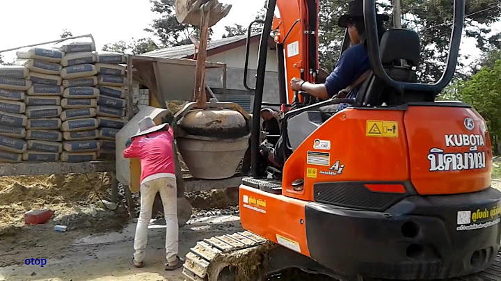 จิ๋วแต่แจ๋ว KUBOTA u35 ยกโม่ ย้ายโม่ ถึงตัวจะเล็กแต่แข็งแรงอย่าบอกใครเชียว Backhoe KUBOTA u35
