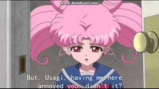 Sailor moon crystal usagi and chibiusa goodbey's hugs