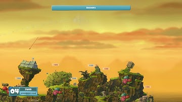 Worms W.M.D - Entire Map Rope Grab