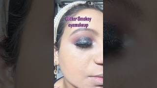 Smoky eye makeup Mushkil lagta hai#eyemakeup #makeuptutorial #beautyhacks #beginnersmakeup #contour