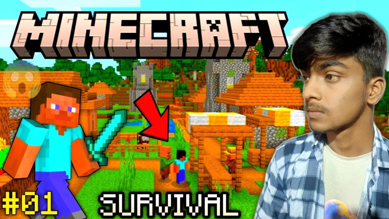 I PLAYED MINECRAFT FOR THE FIRST TIME ON MOBILE 😱 #01 @TalentedGamerz ...