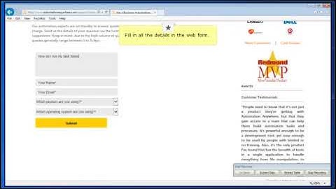 Automation Anywhere Web Automation demo