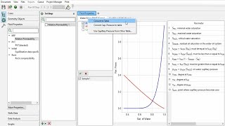 tNavigator 34: Relative Permeability Function & Table