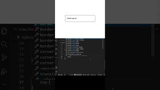 #026  Floating Label Input 🔥 HTML CSS #webdevelopment #css #coding  #shorts