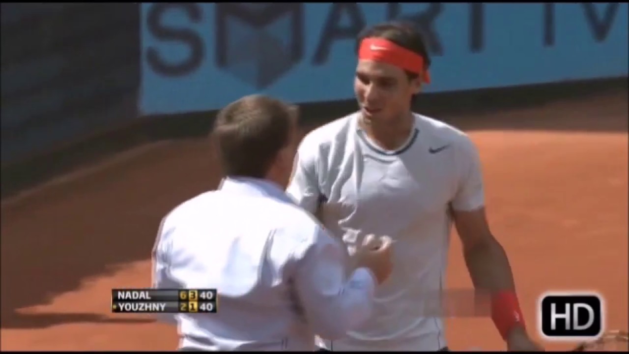 Rafael Nadal argues with umpire over 'crazy' time violation