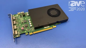 ISE 2020: Matrox Adds the D-Series Video Wall Graphics Card With Four 4K@60Hz Outputs