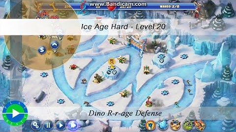 Dino Rage walkthrough (hard - ice age) - Level 20