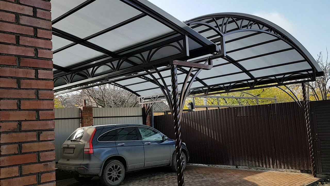 Красивый многоуровневый навес компании ...Мир Навесов... в Ростове на ...