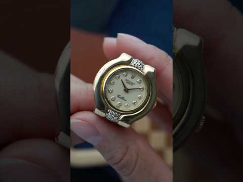 Rolex Cellini 5204 18K Yellow Gold Diamond Dial Manual Wind Watch 1991