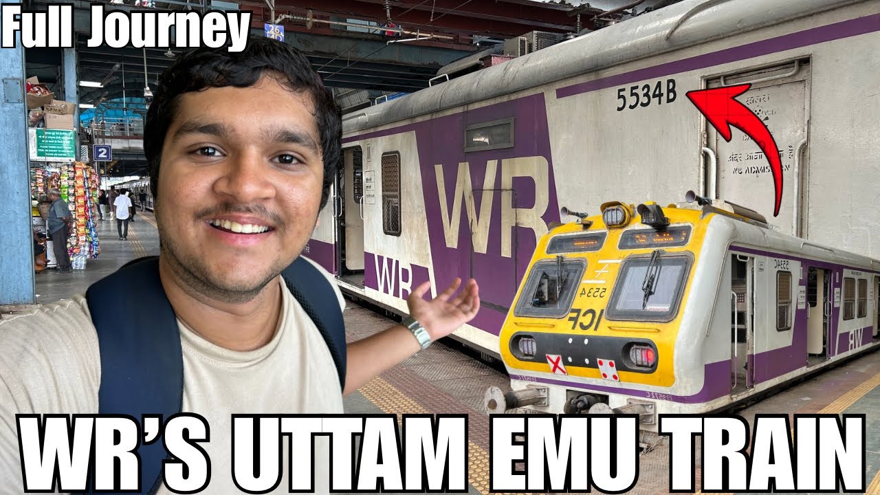 WR’S Uttam Emu Journey 🚂❤️ | Churchgate-Goregaon Local Train Journey 