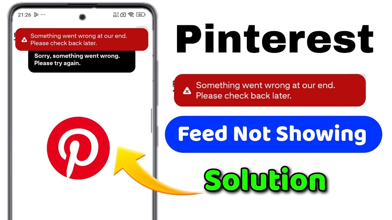 Pinterest something went wrong problem | How To Fix something went ...