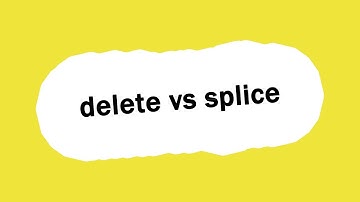 Deleting array elements in JavaScript - delete vs splice
