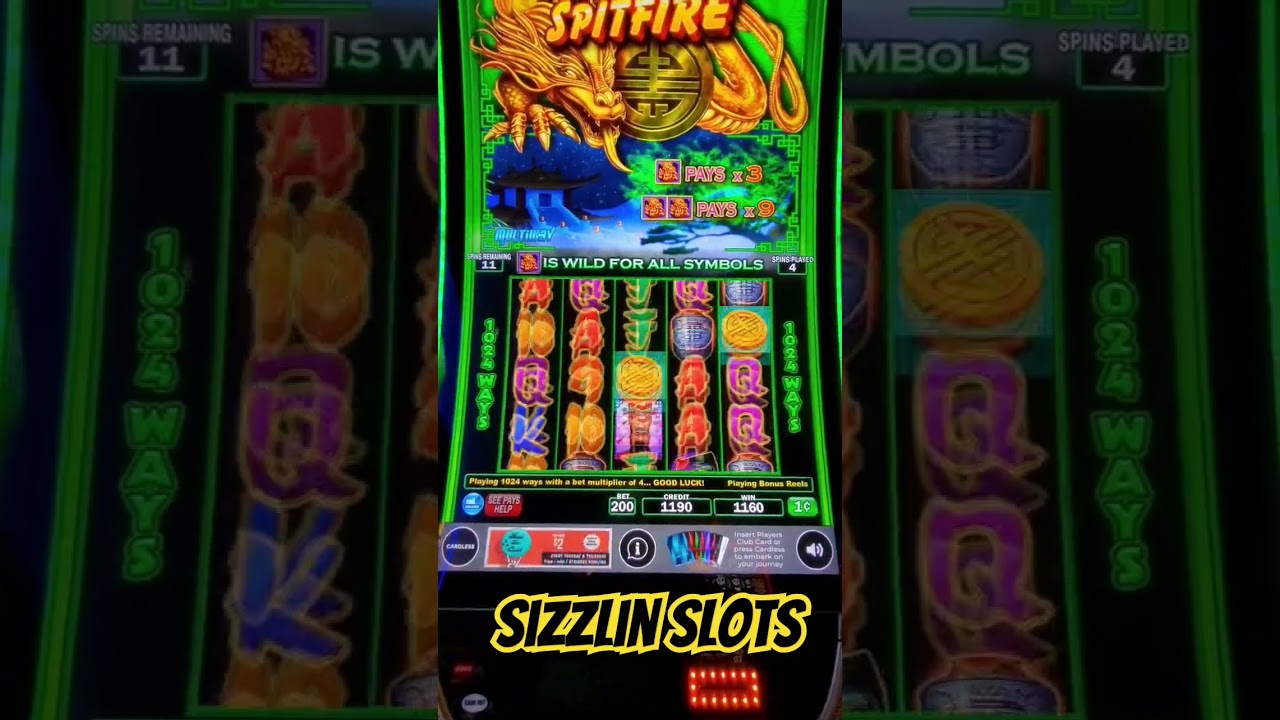 Triple Fortune Dragon Spitfire Slot machine LOOKS AMAZING !! 👀 