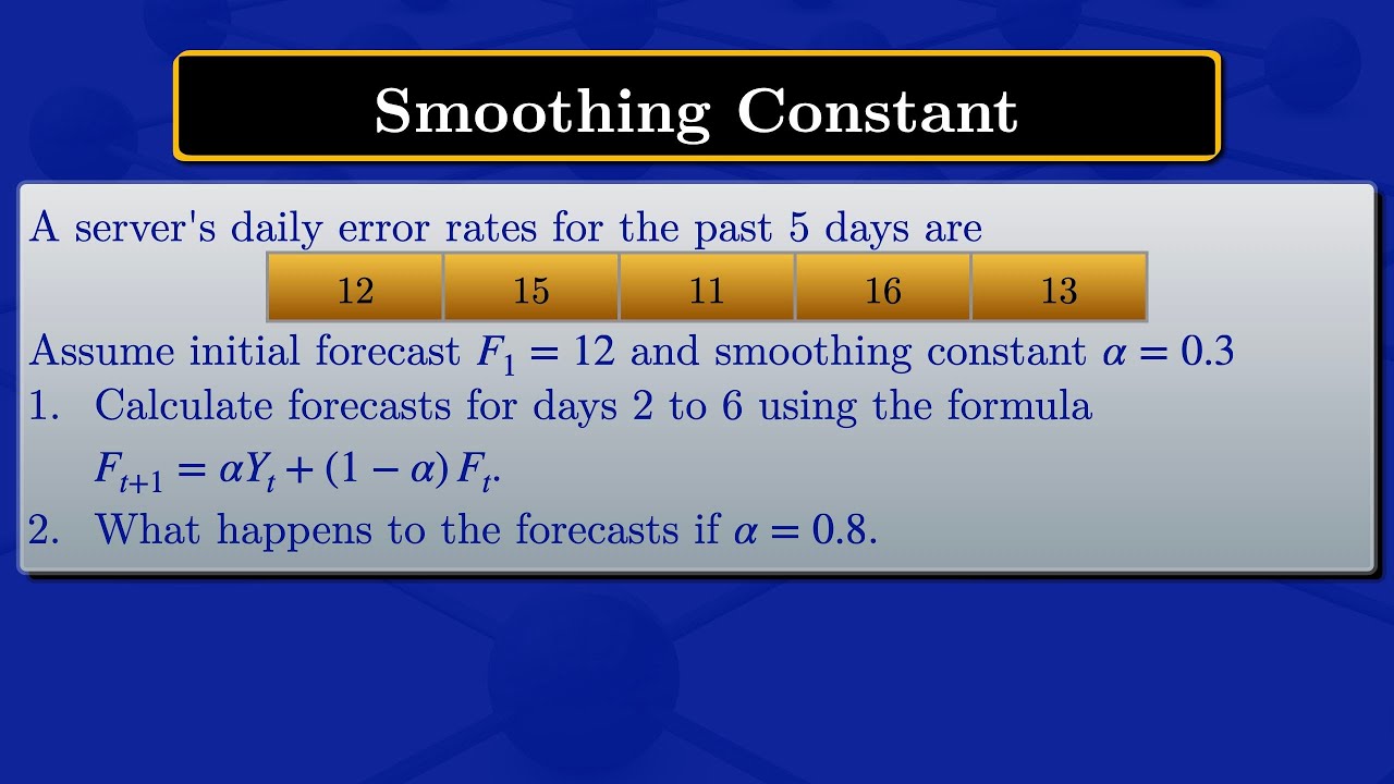 Smoothing Constant - YouTube