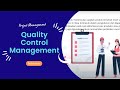 Quality Control Management. Manajemen Kontrol Kualitas