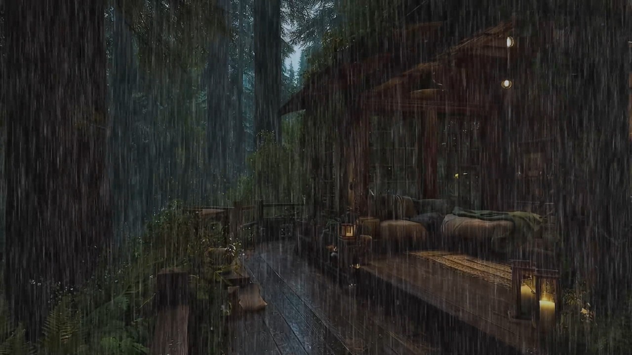 Gentle Rain Sounds for Sleep | Night Ambience, Study, Stress Relief