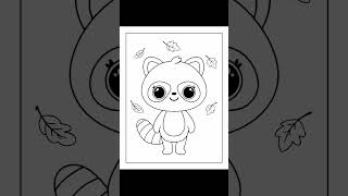 Autumn Forest Animal Coloring Pages for Kids – Forest Animal Fun Coloring Pages