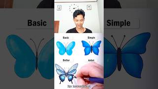 TUTORIAL DAN PERBANDINGAN ORANG MEMBUAT GAMBAR KUPU-KUPU! MANA YANG PALING KEREN?