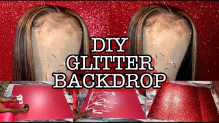 ENTREPRENEUR LIFE | How to DIY Glittery Backdrop | For Under $20!!!!