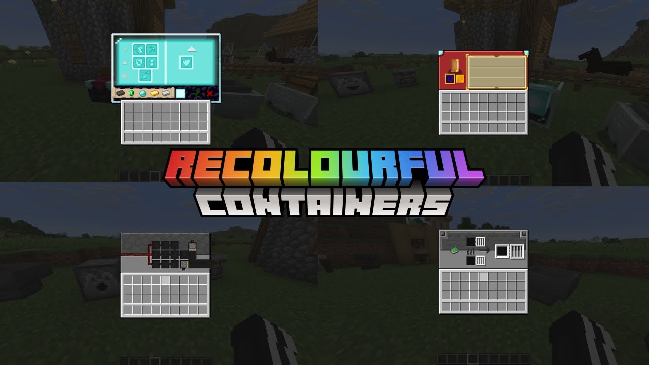 Recolourful Containers Minecraft - (JAVA/BEDROCK) - YouTube