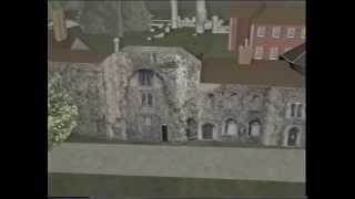 Medieval town and Abbey of Bury St Edmunds in  a VR model