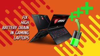How to increase Battery Life in Gaming Laptops ? Stop Heavy Battery Drain 🔋