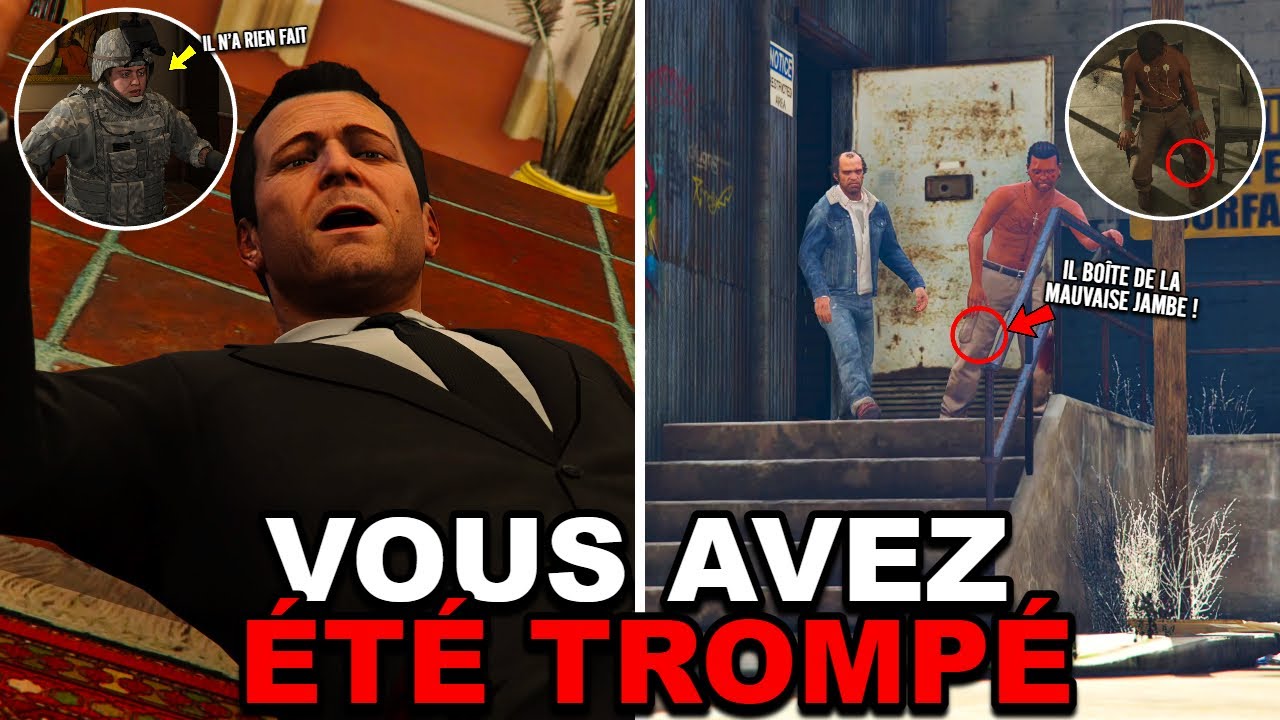 UNE ERREUR DANS CHAQUE MISSION DE GTA 5