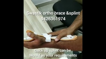 Cock up convert to resting splint