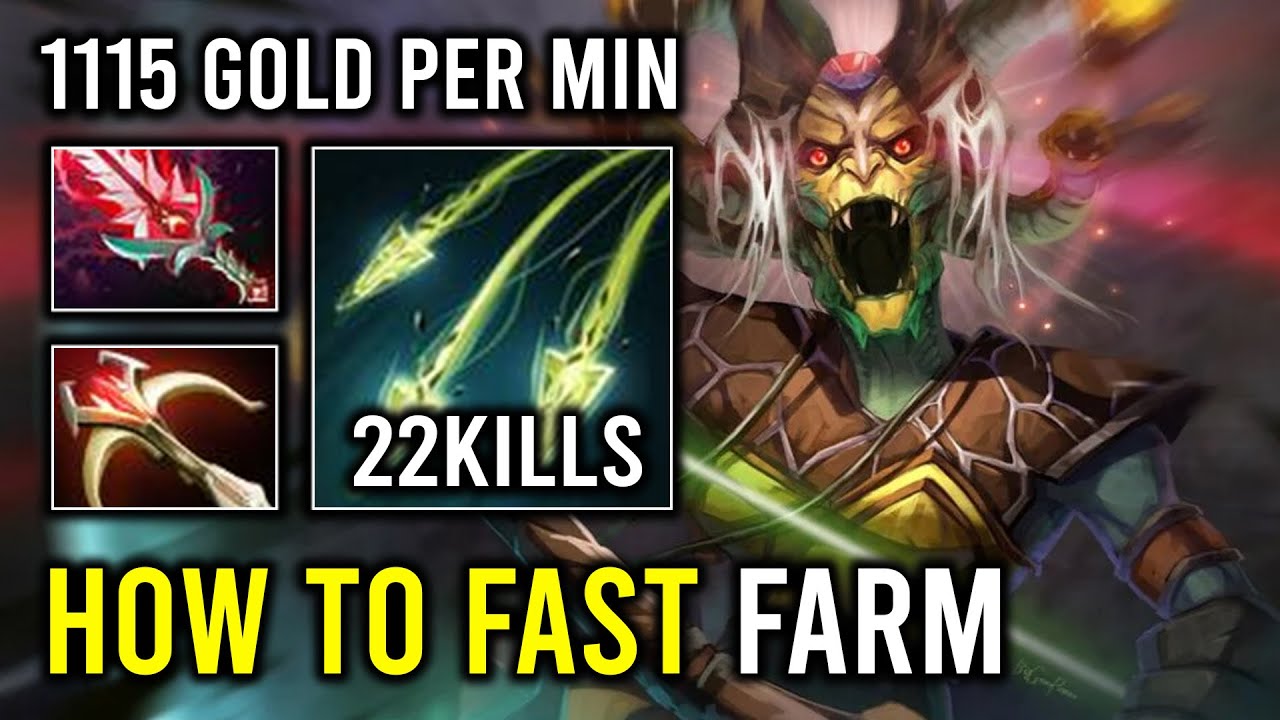 How to Fast Farm Like a Pro Medusa with 1115 GPM Multishot Carry Just Stand & Attack Dota 2