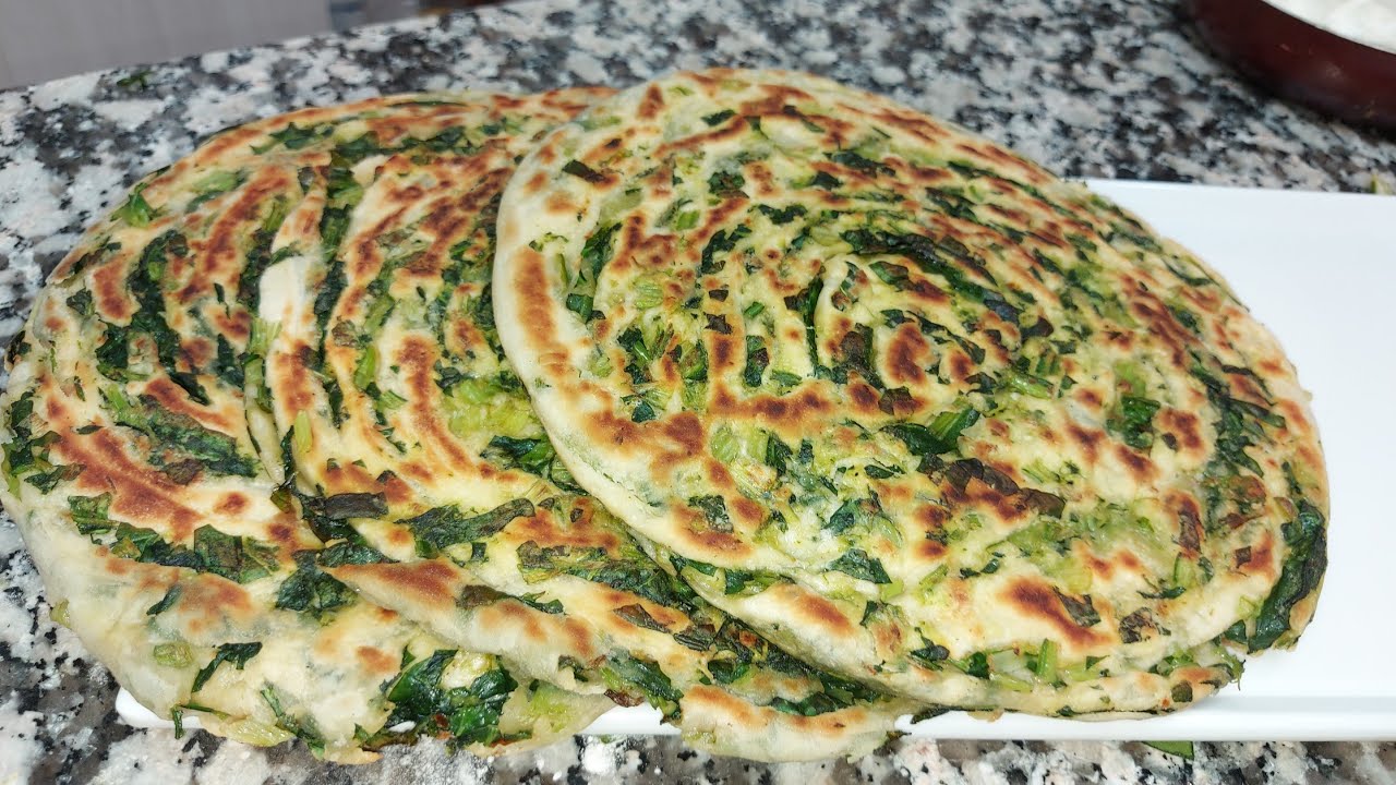 tavada ıspanaklı börek tarifi / Pan-fried spinach pastry recipe / spinach pie