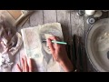 Plastered Art Journal Cover and Mixed Media Painting Tutorial