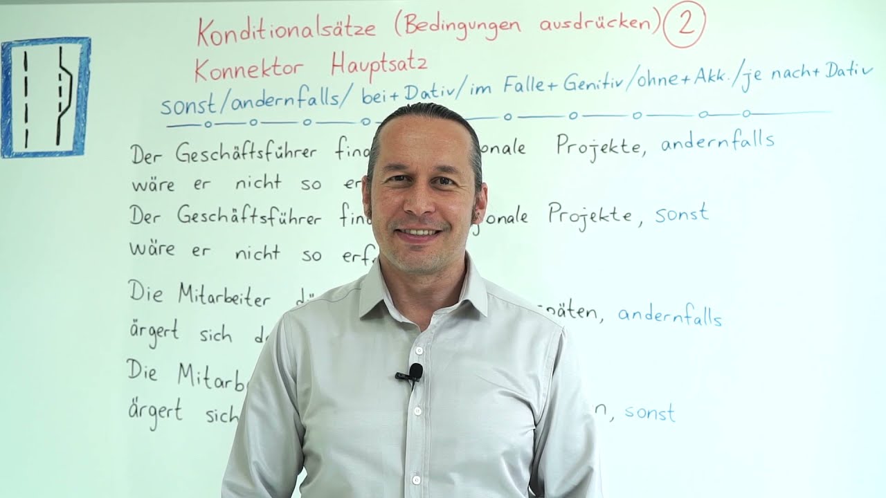Almanca C1 İleri Seviye Ders - 39 #2 Konditionalsätze (Bedingungen ausdrücken) - Konnektor Nebensatz