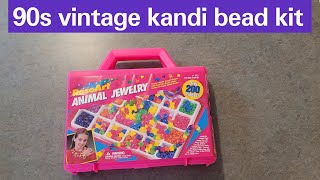 90s vintage kandi bead kit (unboxing)