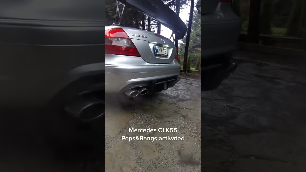 MERCEDES CLK55 POPS & BANGS 