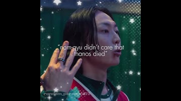 nam-gyu obviously cared when thanos died guys…😭 | #squidgame #squidgame3 #thangyu #thanos #namgyu