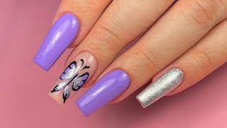 HOW TO: Acrylic Nails Full Set | Start To Finish | Butterfly Nail Art