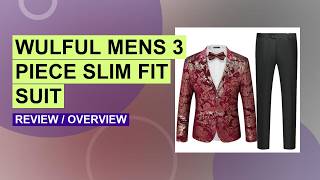 WULFUL Men's 3 Piece Slim Fit Suit Review