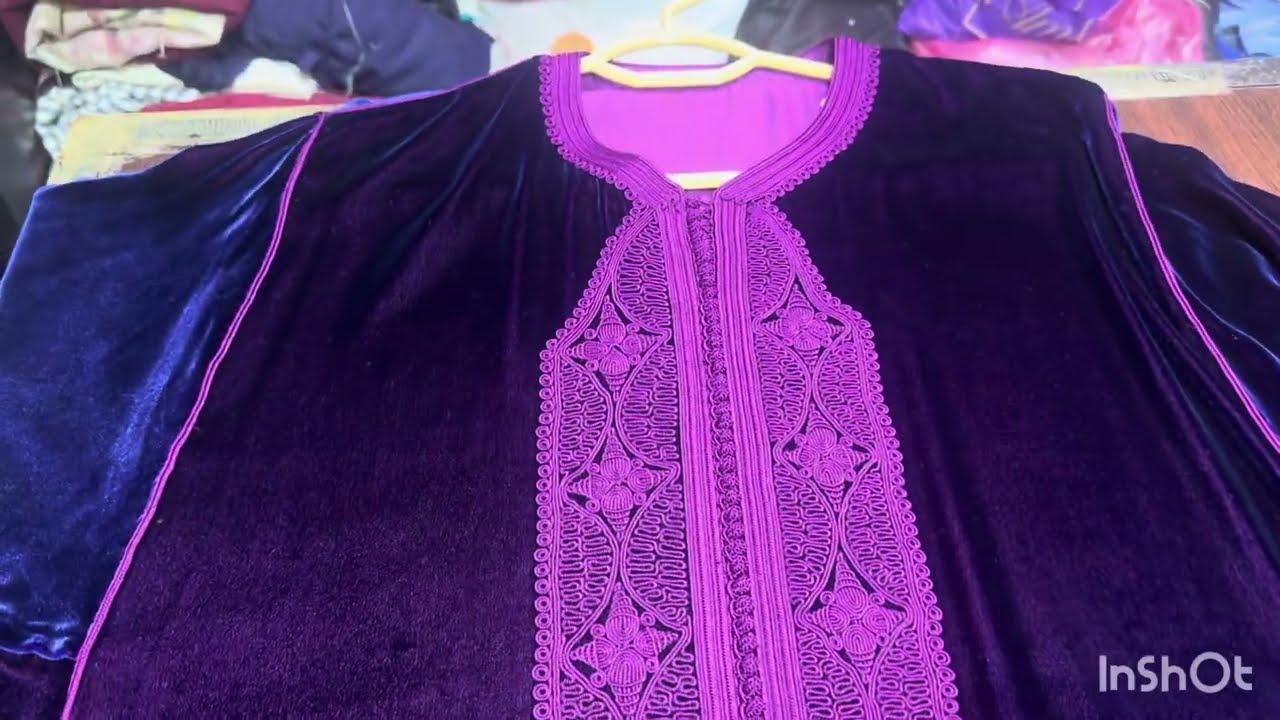 قفطان مغربي🫶 بزواق لمعلم 👌باليد للأعياد والمناسبات👌