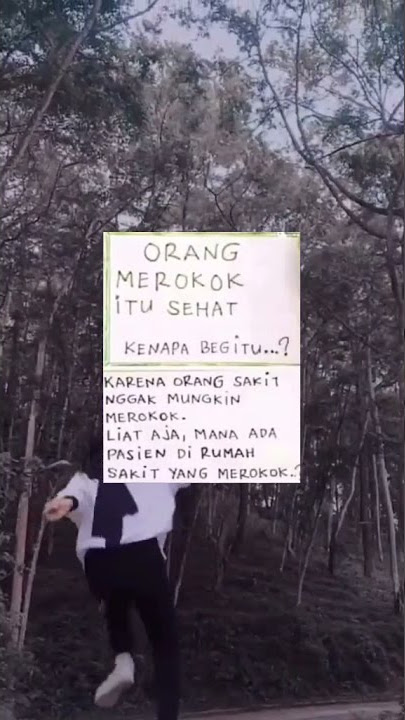 STORY WA || ORANG MEROKOK ITU SEHAT