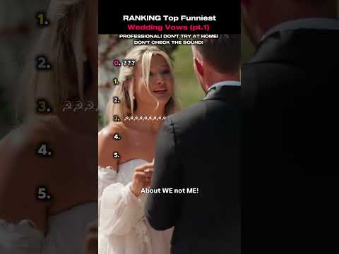 RANKING FUNNIEST WEDDING SPEECH