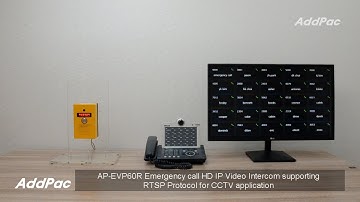 AP-EVP60R Emergency Call HD IP Video Intercom Supporting RTSP Protocol(비상호출 HD 비디오 인터컴 RTSP 비디오모니터링)