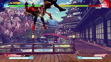 Juri near stun no meter combo reset