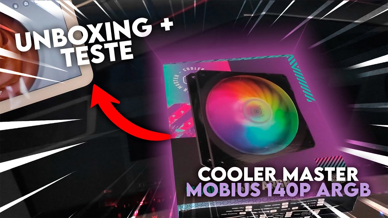 ACHEI UNS COOLER DE RESPEITO MUITO VENTO COOLER MASTER MOBIUS 140P