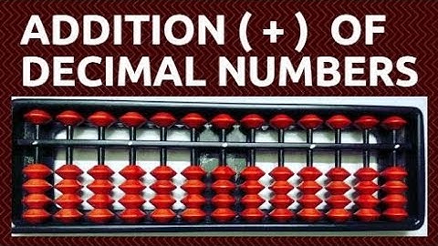 Decimal Numbers Addition on Abacus || How to add Decimal numbers on abacus